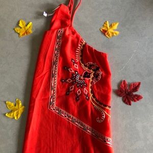 Stylish orange tank top!